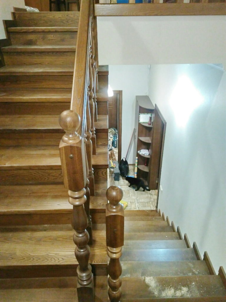 Обшивка лестницы (Дуб)