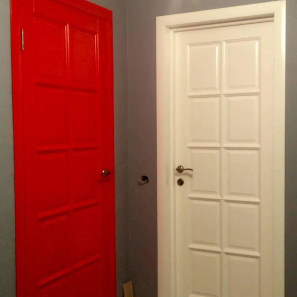 Деревянные двери - покраска по RAL