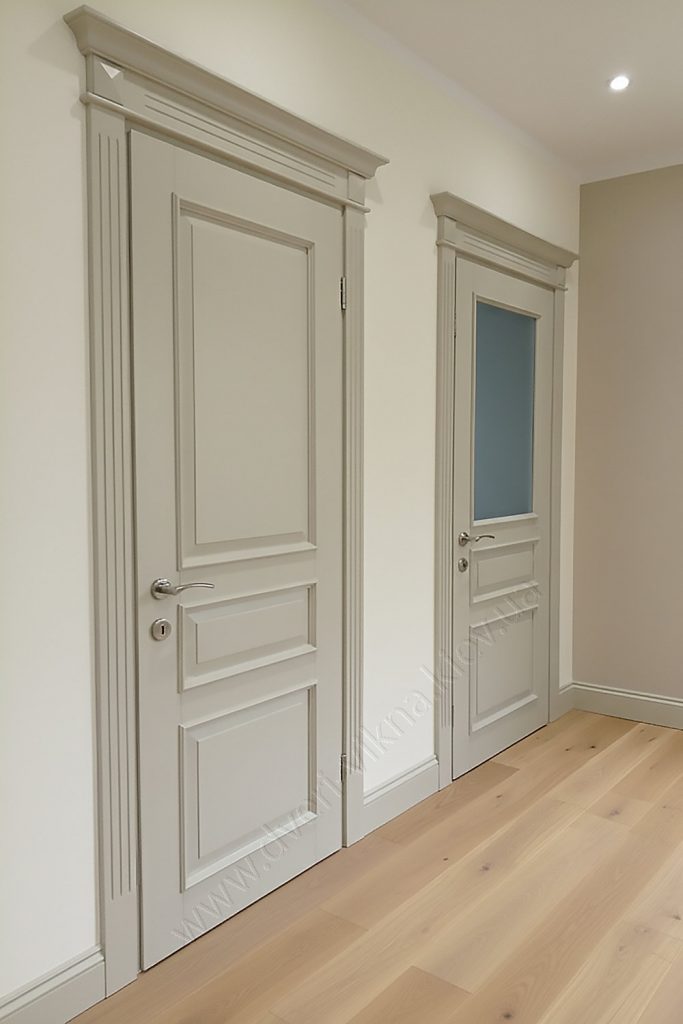 Двері з ясеня (RAL7035)