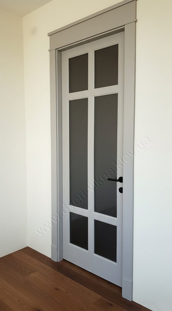 двері з ясеня RAL7035