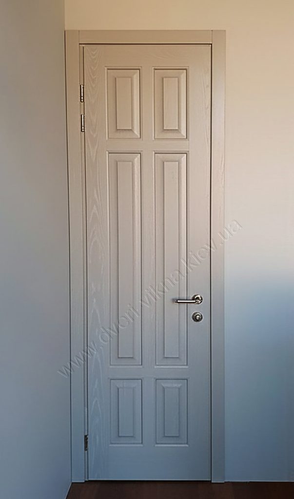 двері з ясеня RAL7035