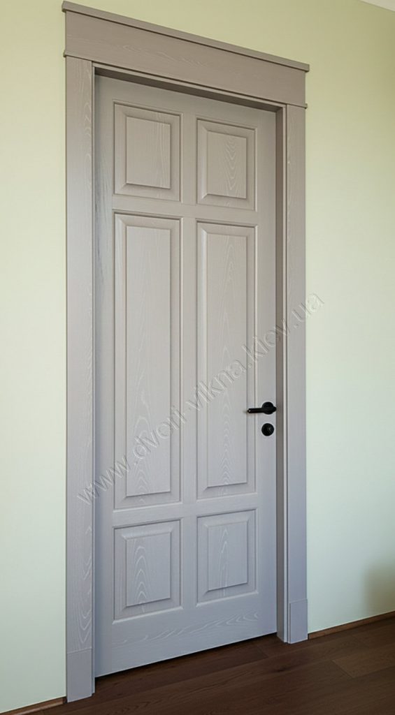 двері з ясеня RAL7035