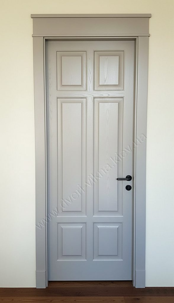 двері з ясеня RAL7035