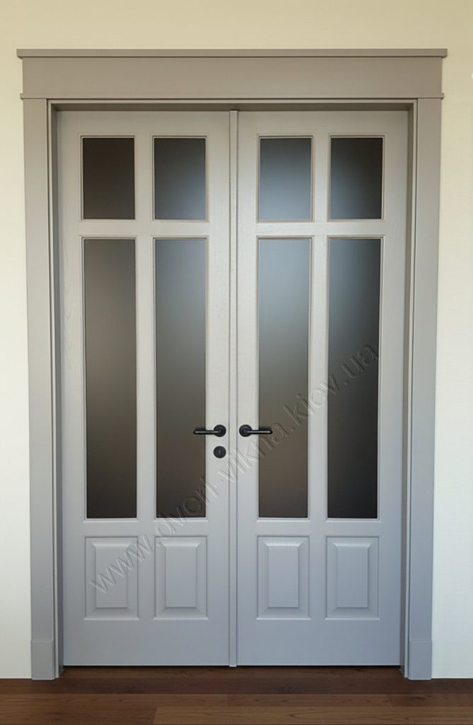 двері з ясеня RAL7035