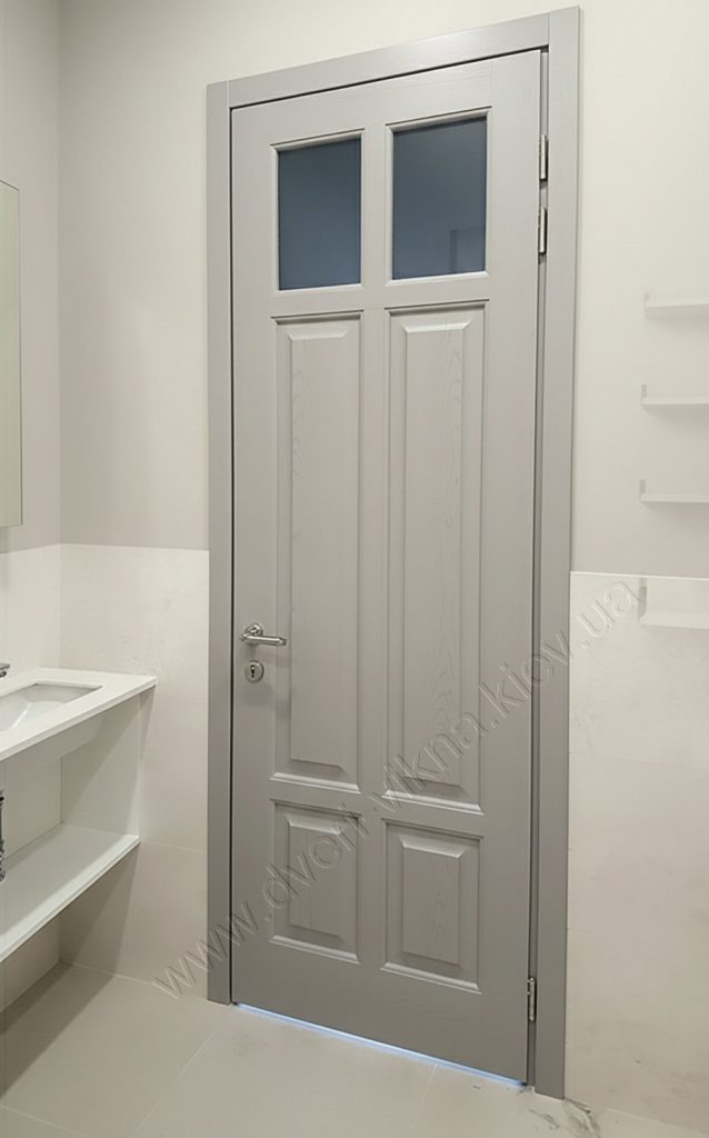 двері з ясеня RAL7035