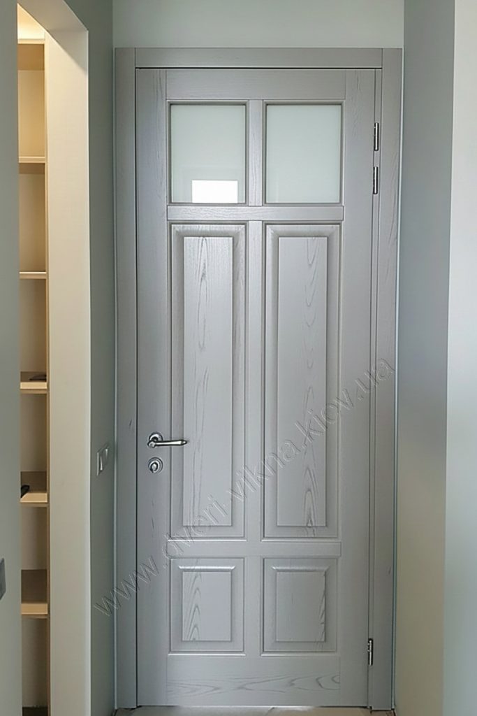 двері з ясеня RAL7035