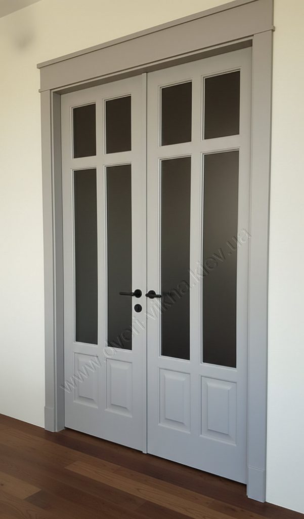 двері з ясеня RAL7035